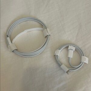 Two Apple USB-C to Lightning Cables